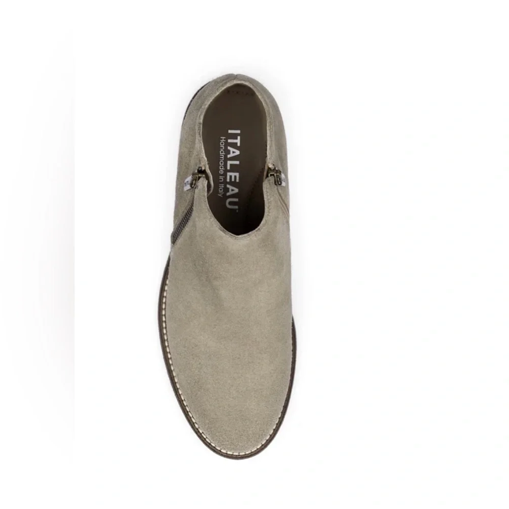 ITALEAU | Waterproof Foliana Booties Taupe Lavato Size 36 Made in Italy